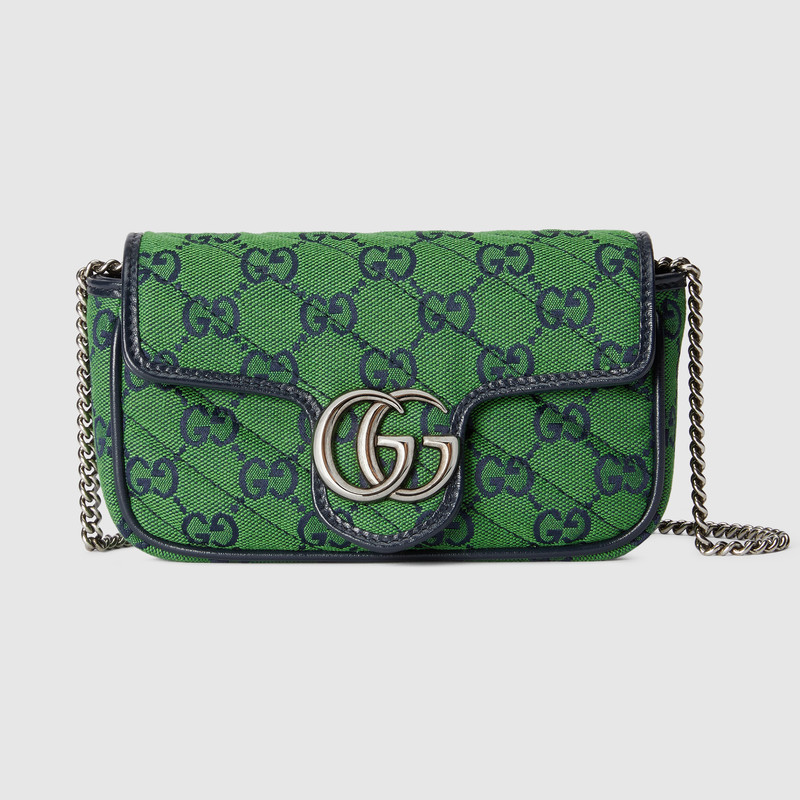 Marmont Matelasse Super Mini Shoulder Bag 476433 Green